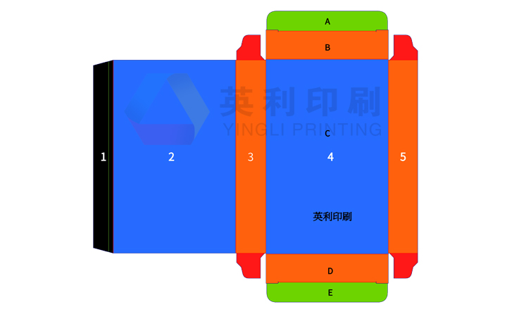 雙插盒展開(kāi)圖 雙插盒展開(kāi)圖