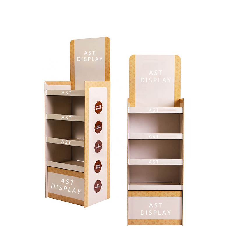 廠家定制創(chuàng)意四層紙展示架