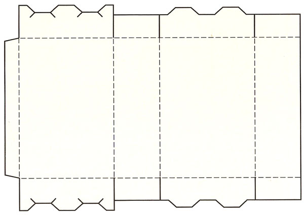 別扣式底紙盒展開圖